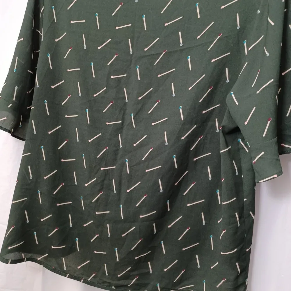 RAINY APRIL MATCHSTICK BLOUSE - Picture 3 of 8